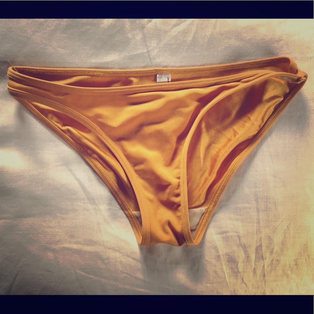 American apparel golden/yellow bikini bottom